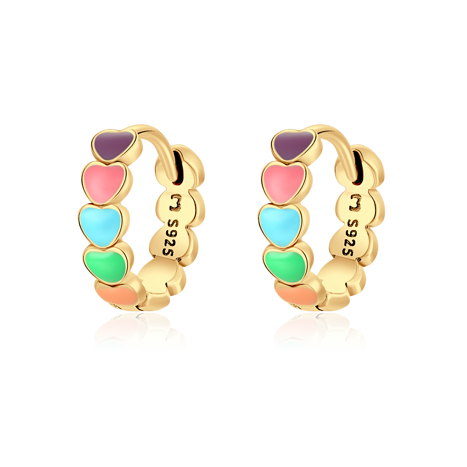 Colourful Love Earrings