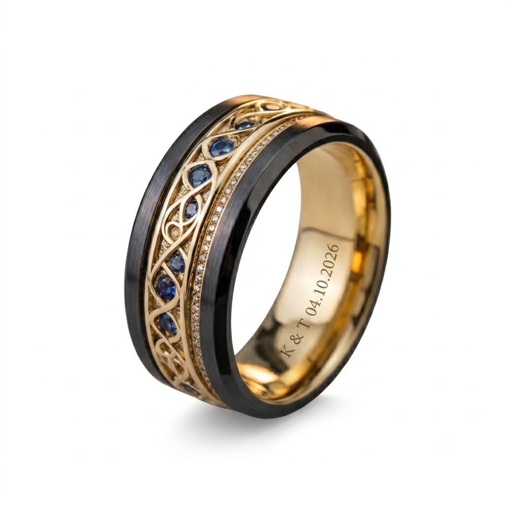 Golden Infinity Ring Vintage