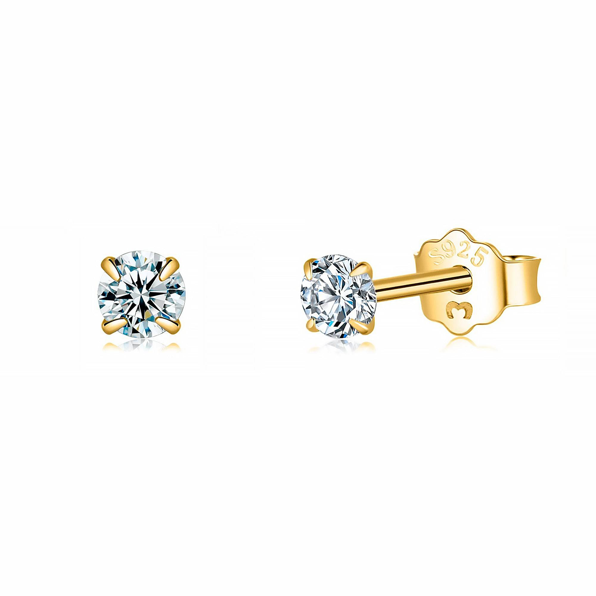 Tiny Zirconia Mini Earrings