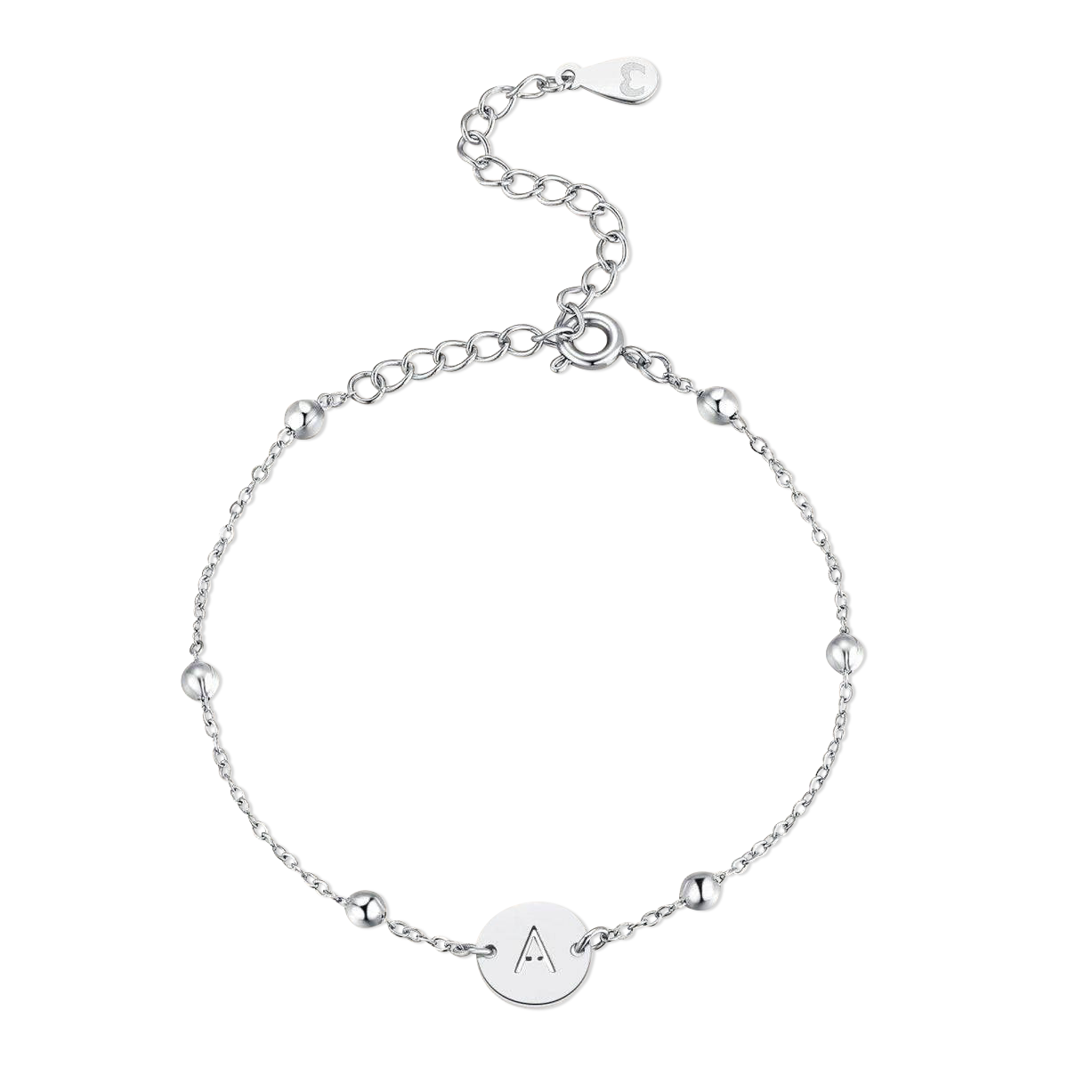 Initial Circle Bracelet