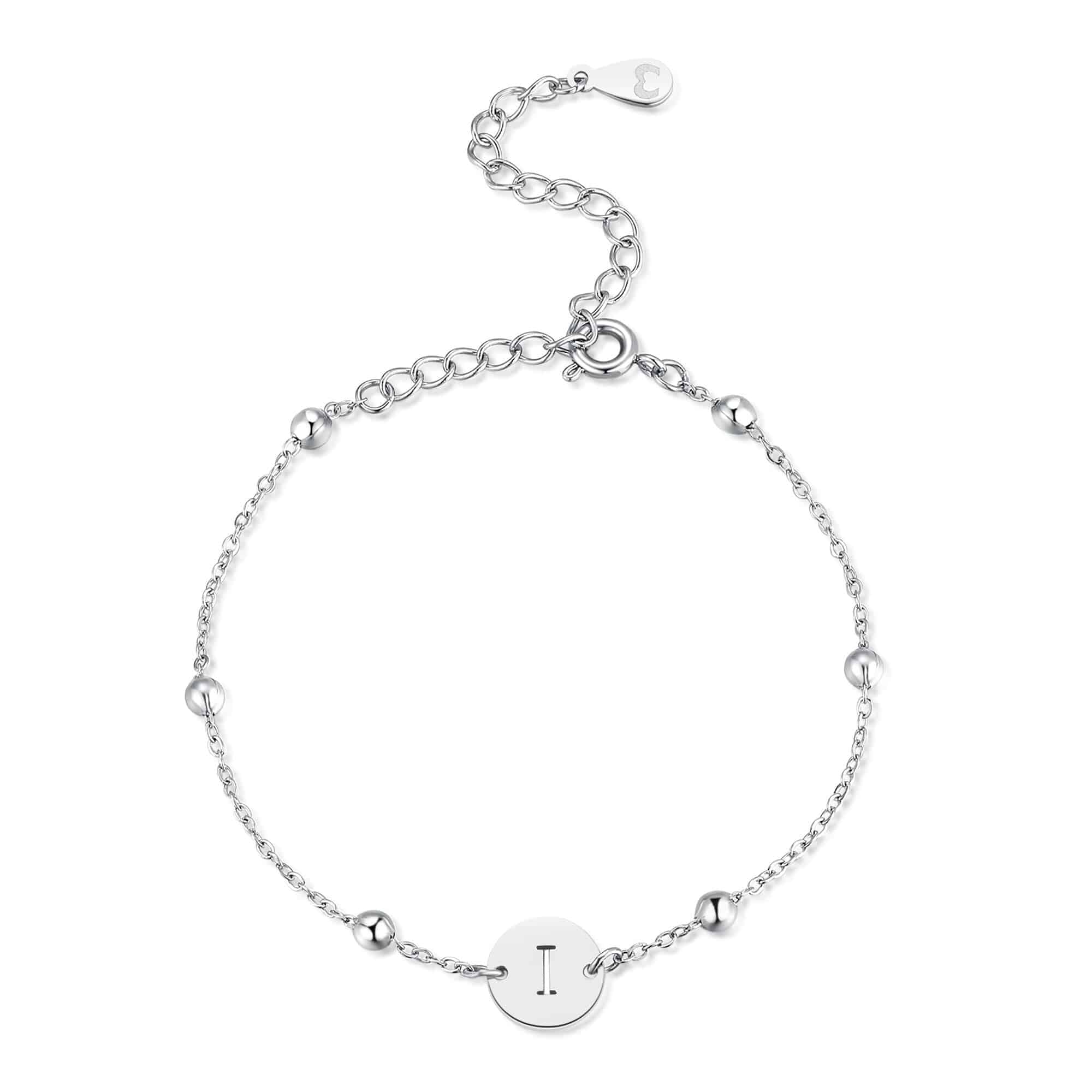 Initial Circle Bracelet