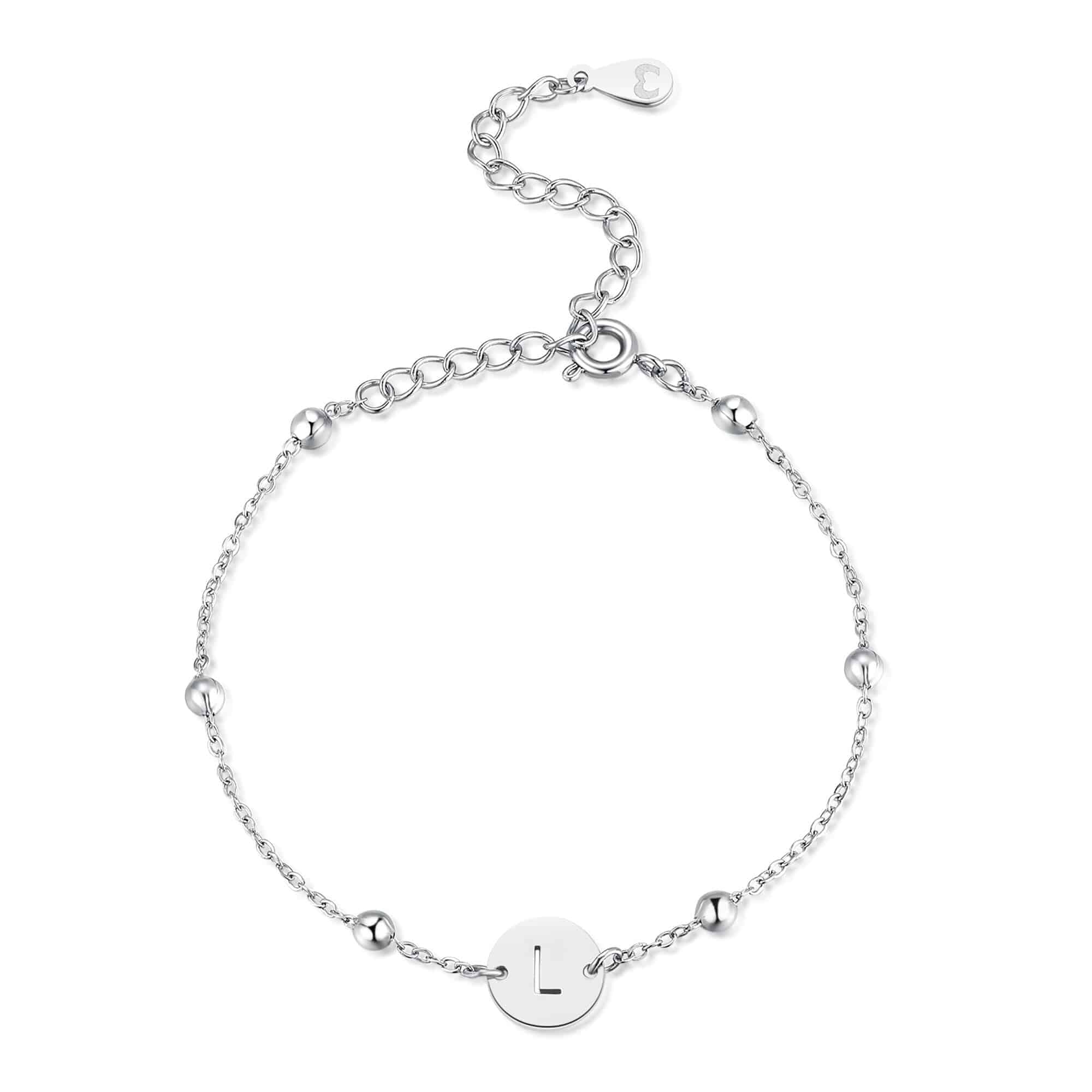 Initial Circle Bracelet