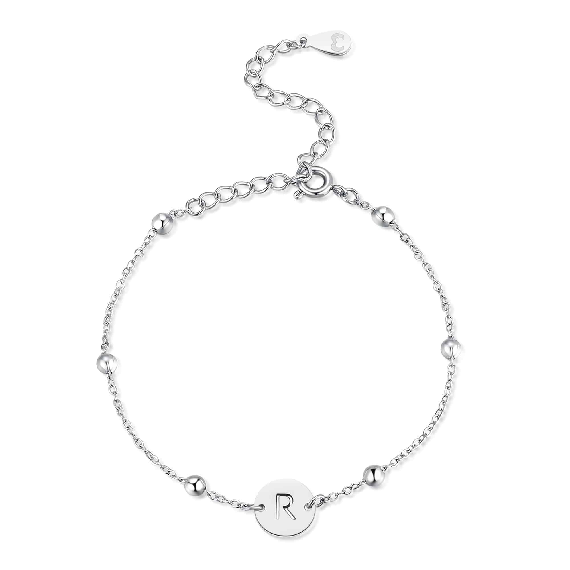 Initial Circle Bracelet