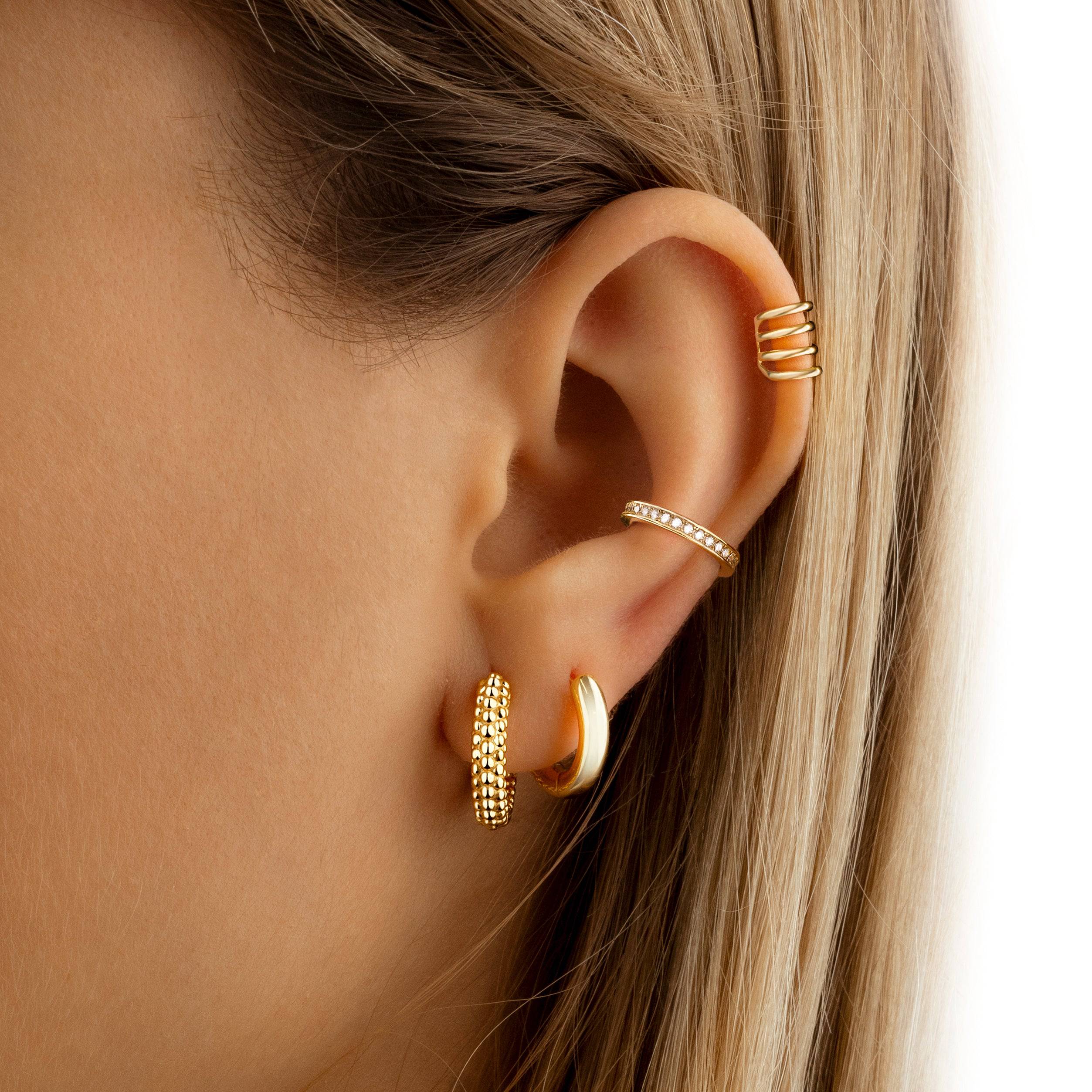 Ball Ring Hoop Earrings