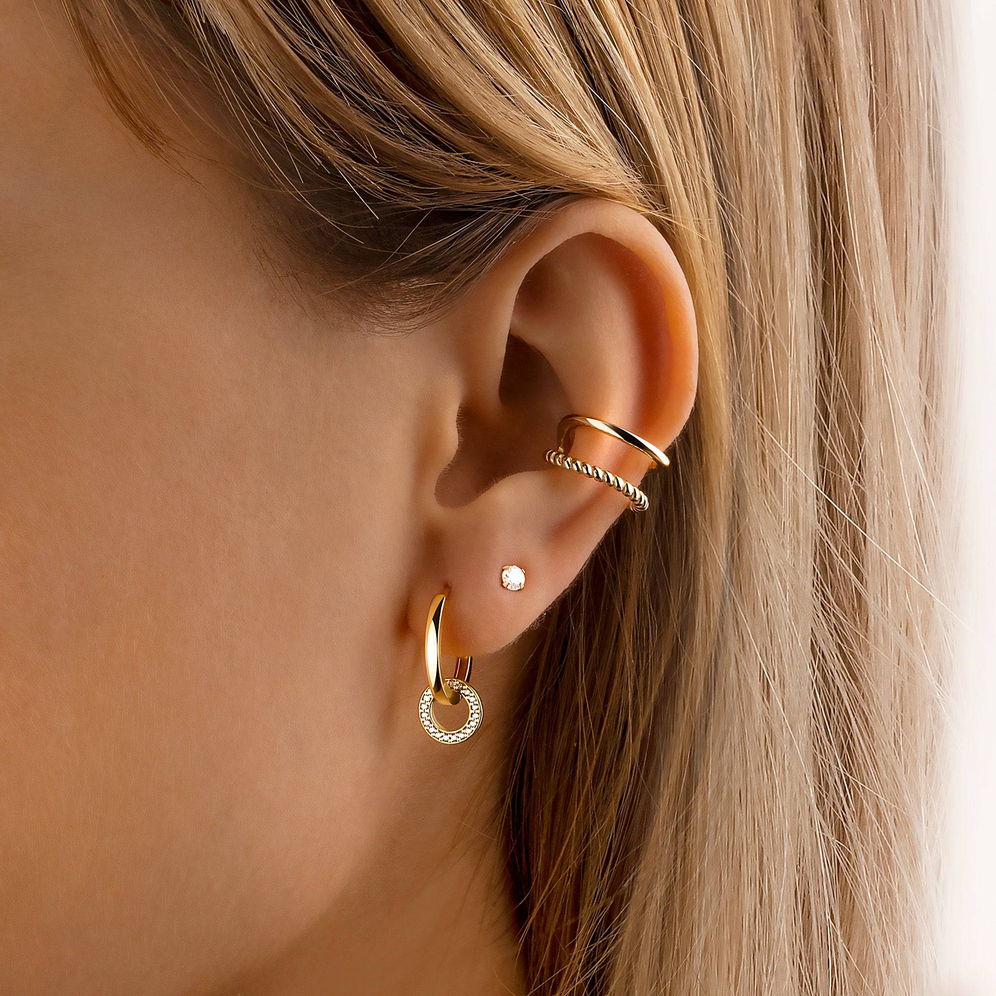 Interlocking Hoop Earrings