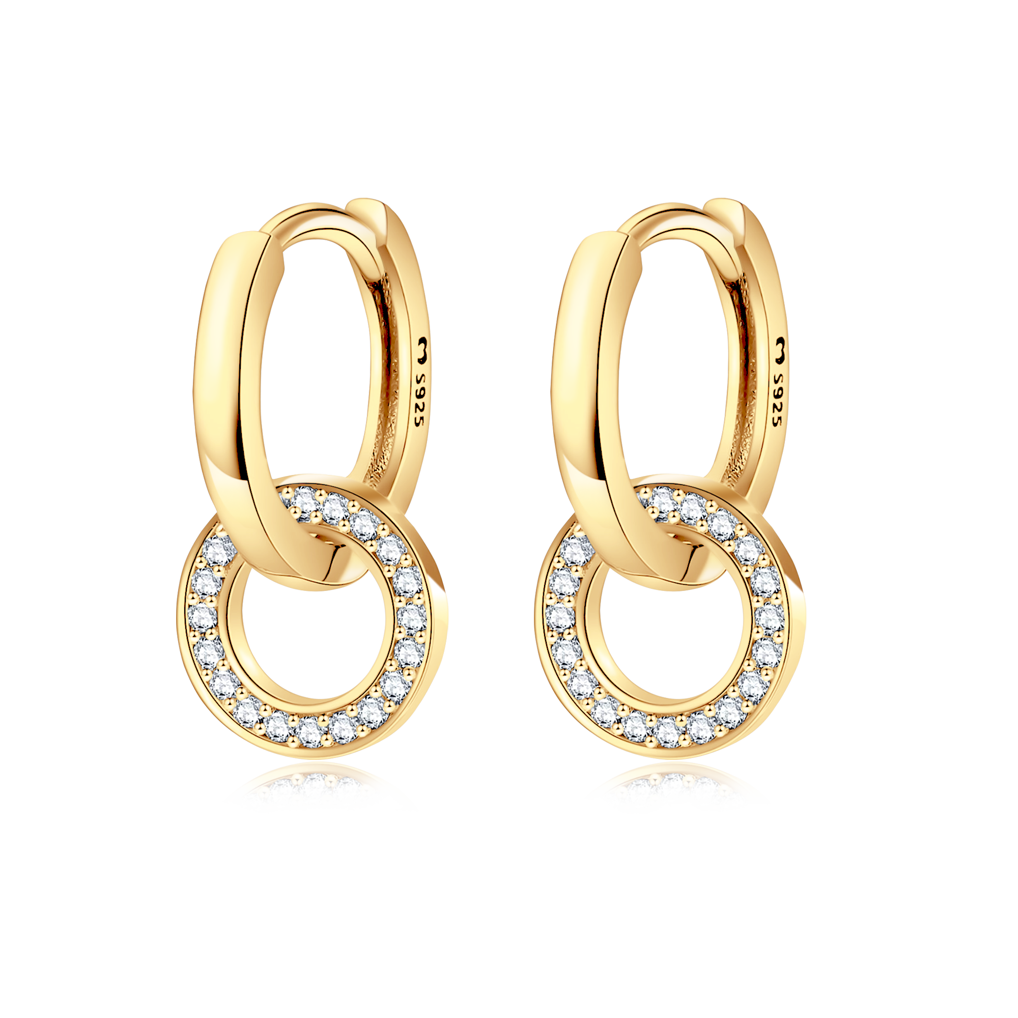 Interlocking Hoop Earrings