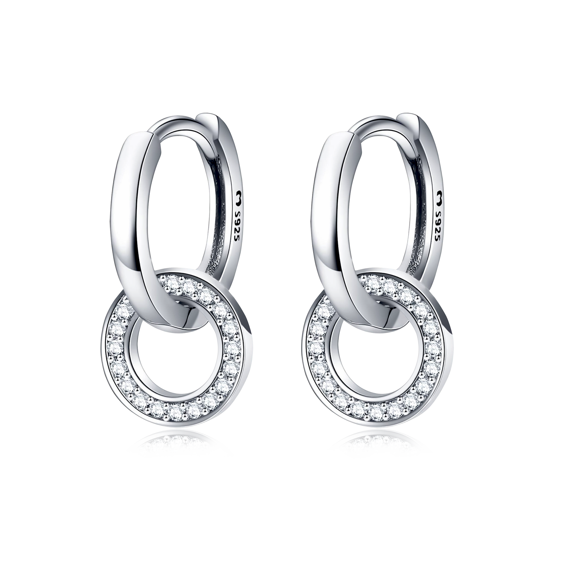 Interlocking Hoop Earrings