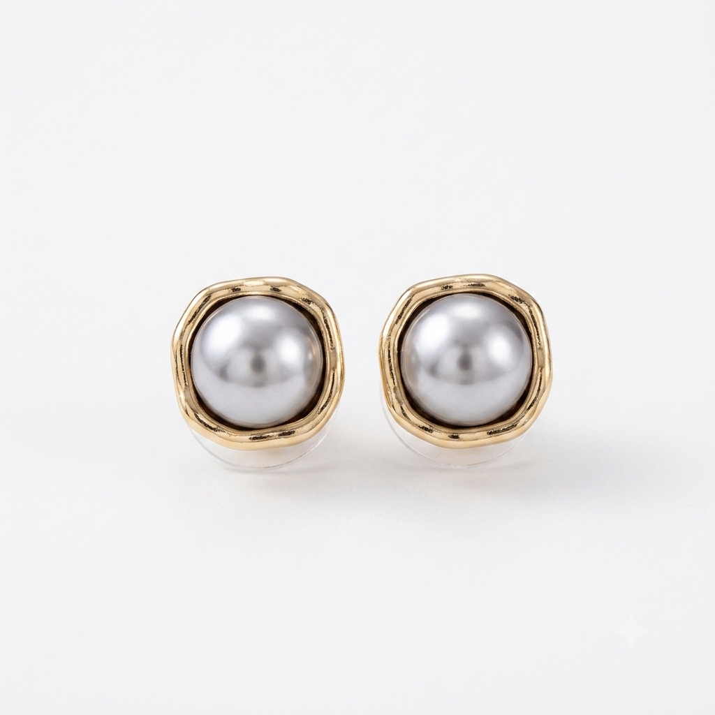 Elegant Black Pearl Earrings