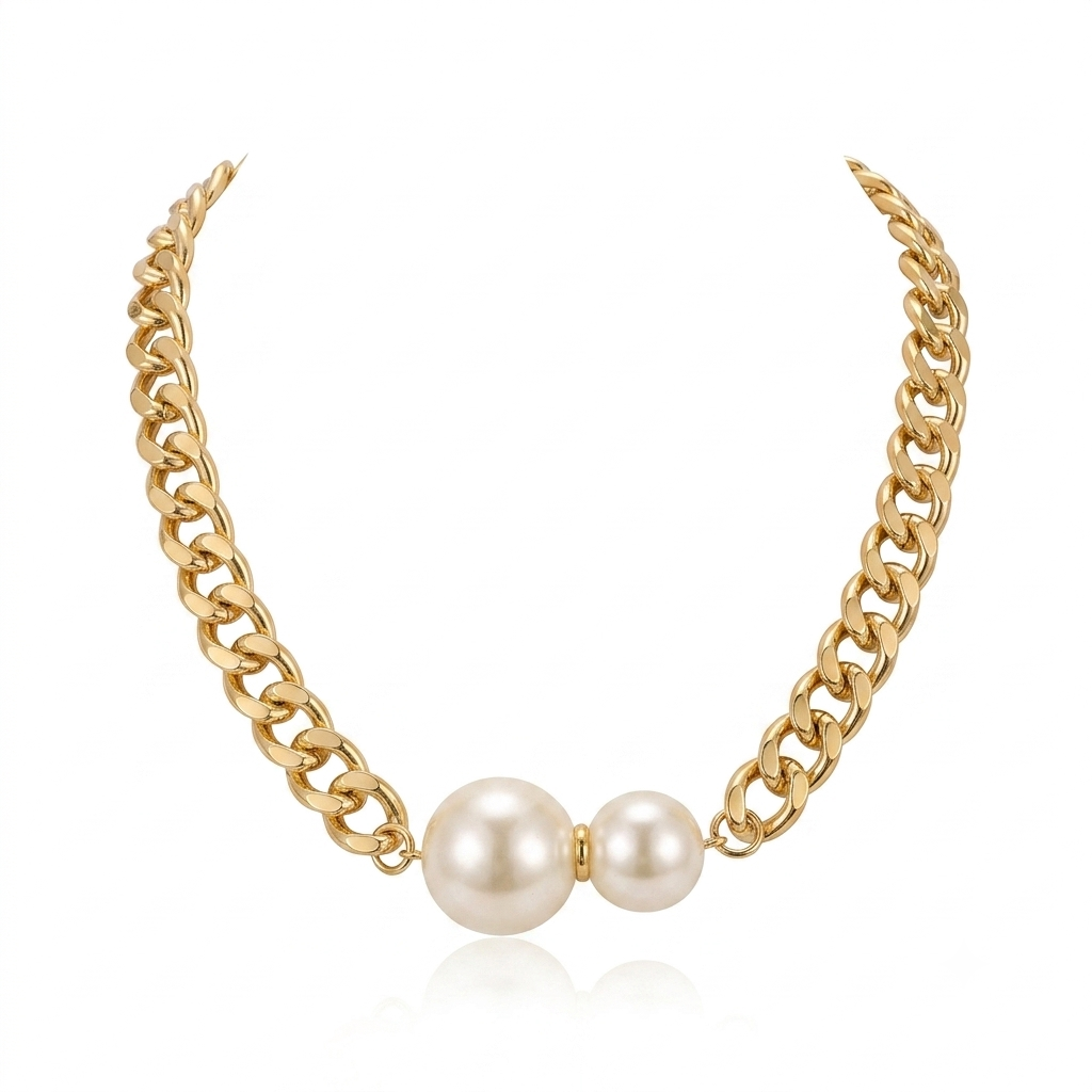 Elegant Double Pearl Necklace