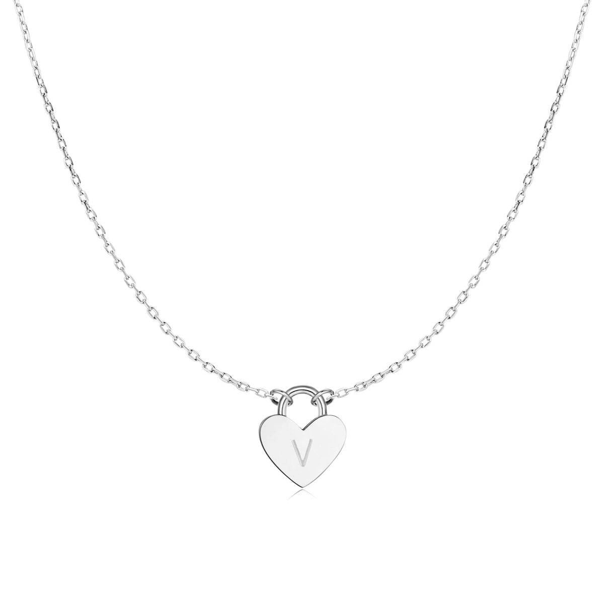 Initial Heart Necklace