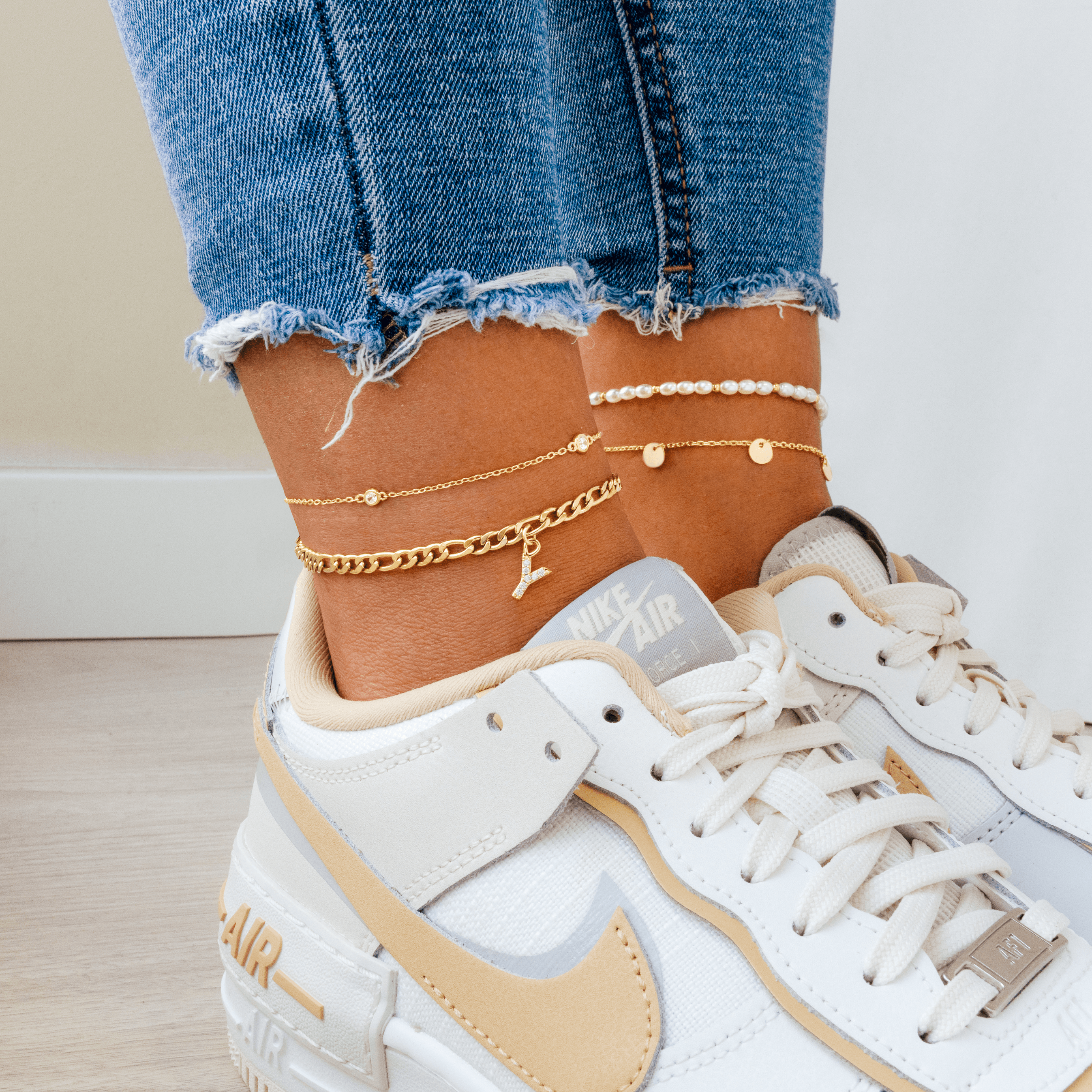 Initials Anklet